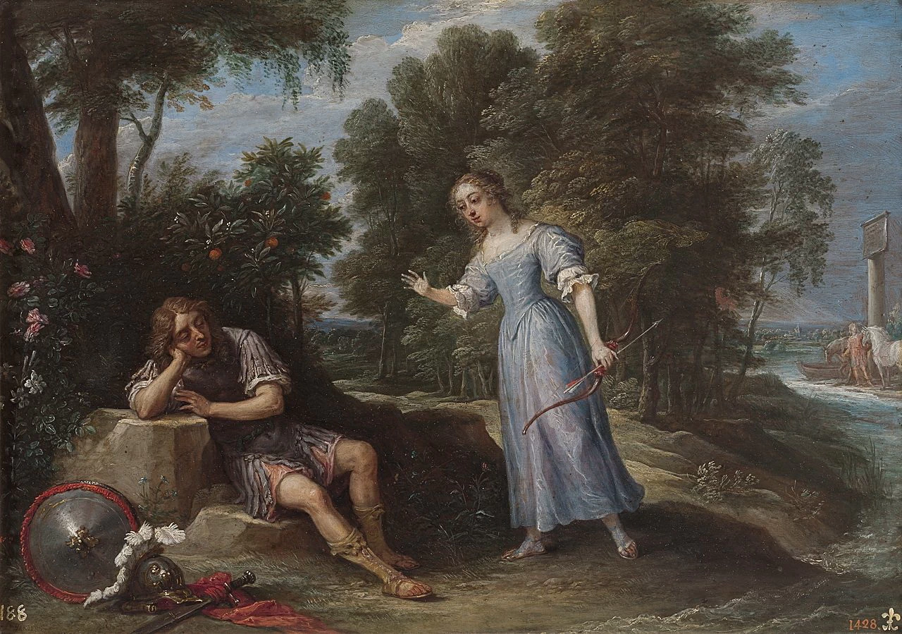 Reinaldo innamorato di Armida sull'isola di Oronte - Museo del Prado